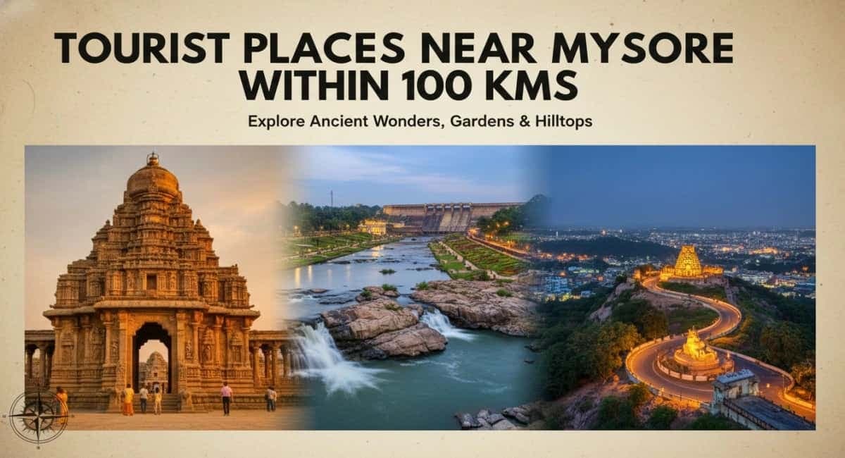 Tourist Places Near Mysore Within 100 Kms