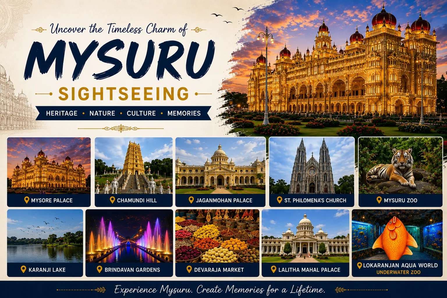 Tourist Attractions Near Mysore Palace- Places to Visit