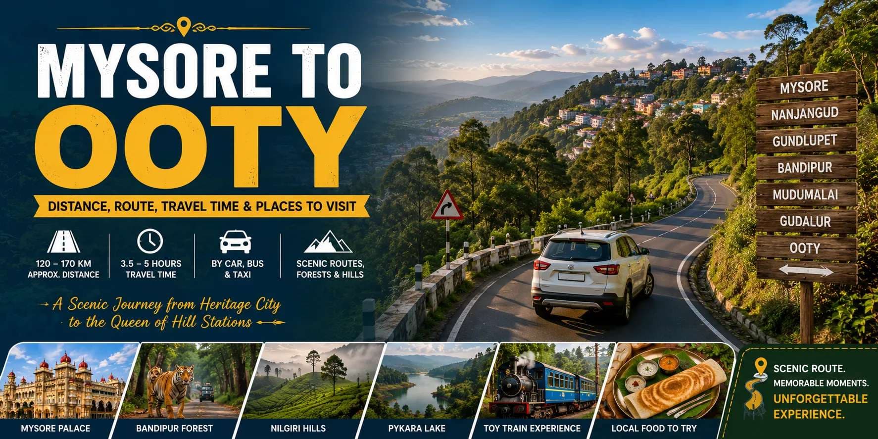 Mysore to Ooty Distance- Route, Travel Time, Transport & Places to Visit