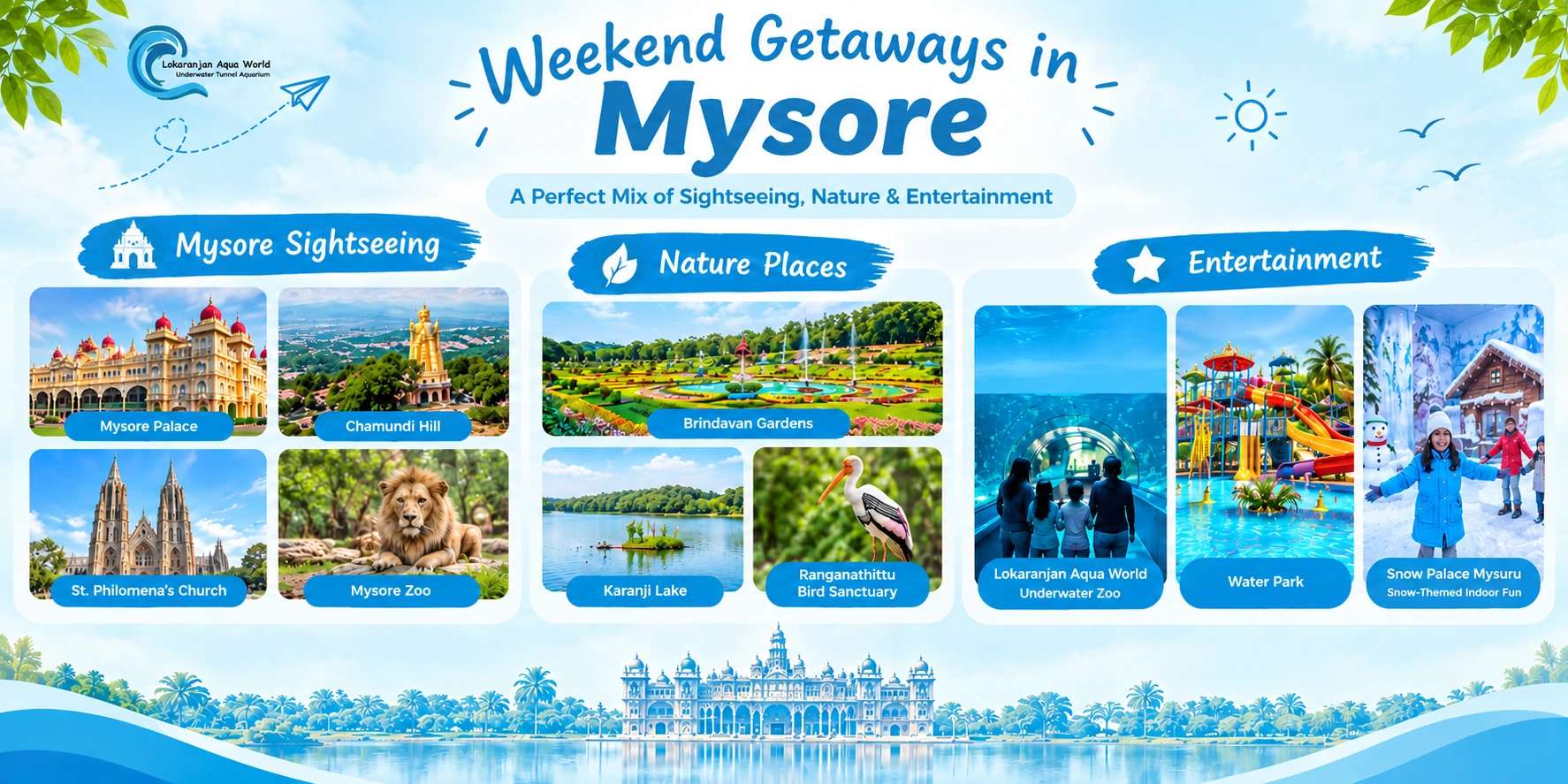 Weekend Getaways in Mysore: A Perfect Mix of Sightseeing, Nature & Entertainment