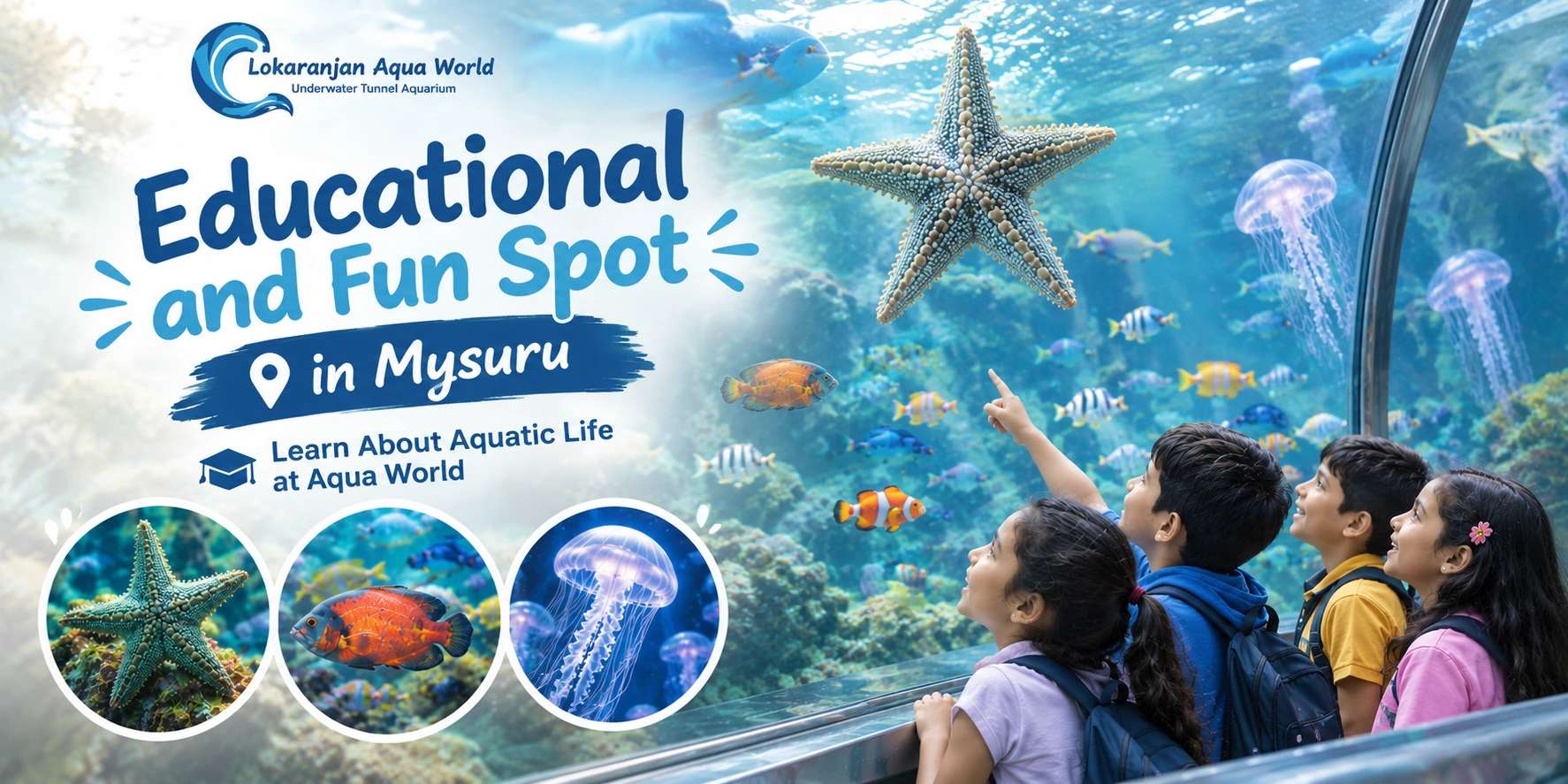 Educational and Fun Spot in Mysuru: Learn About Aquatic Life at Aqua World